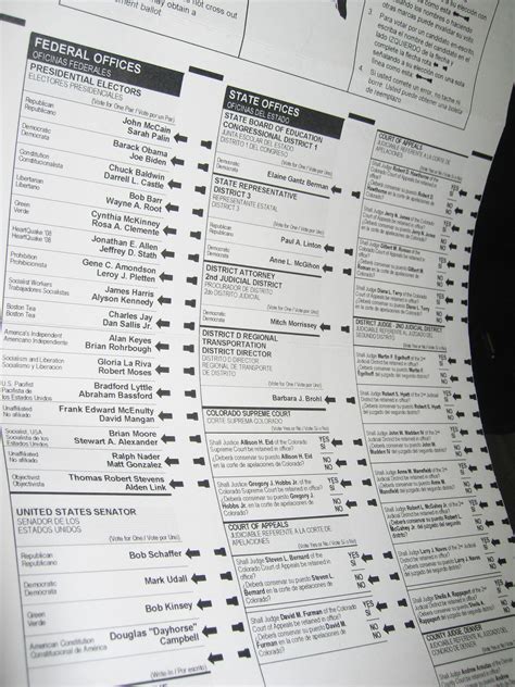 ballot sample