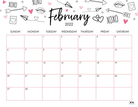 february  calendars   printables printabulls