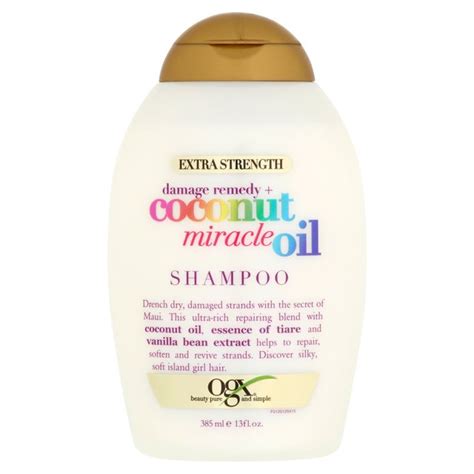 Morrisons Ogx Damage Remedy Coconut Miracle Oil Shampoo 385ml
