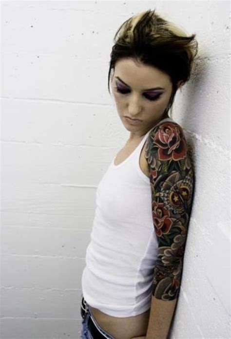 stunning sleeve tattoo inspirations  women