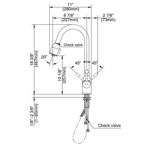 danze dm melrose smooth single handle pull  kitchen faucet