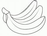 Bananas Pisang Mewarnai Frutas Buah Putih Sketsa Coloringtop Entitlementtrap Handyman Itam Coloringhome Latihan Designlooter Clipground Doghousemusic sketch template