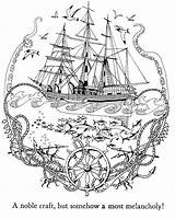 Coloring Pages Nautical Adult Ship Adults Complex Moby Dick Print Ships Prints Printable Colouring Hard Coloriage Color Morrighan Dress Getcolorings sketch template