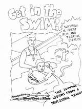 Coloring Safety Pages Swimming Printable Educational Recommended sketch template