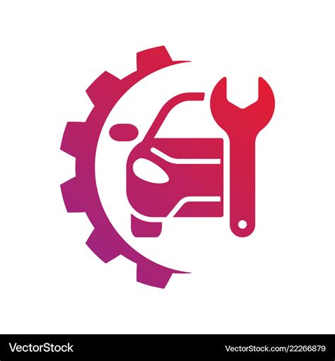 auto service sign car repair logo eps royalty  vector