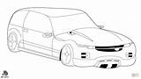 Coloring Car Hatchback Pages Drawing sketch template