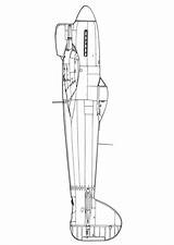 Hawker Tempest Coloring sketch template
