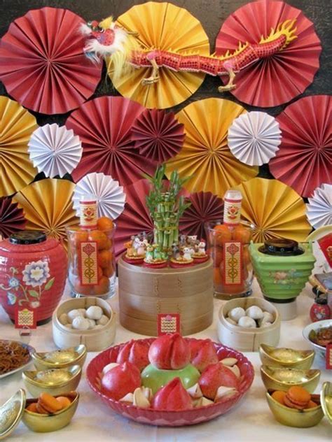 colorful  festive chinese  year decoration idea