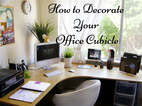 decorate  office cubicle  stand    crowd