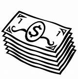 Money Coloring Pages Dollar Bills sketch template