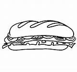 Panino Bocadillo Vegetal Vegetale Panini Bocadillos Acolore Baguette Pane Imbottiti Espaguetis Jamón Stampare sketch template