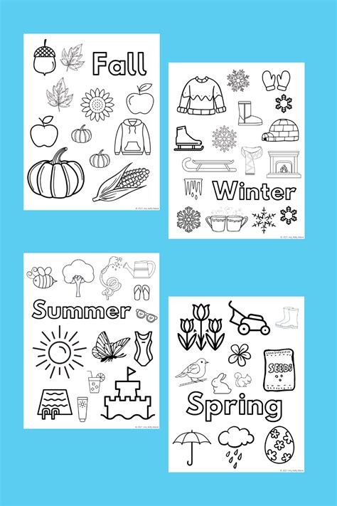 seasons coloring pages  learn  weather hey kelly