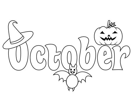 printable october coloring pages printable word searches