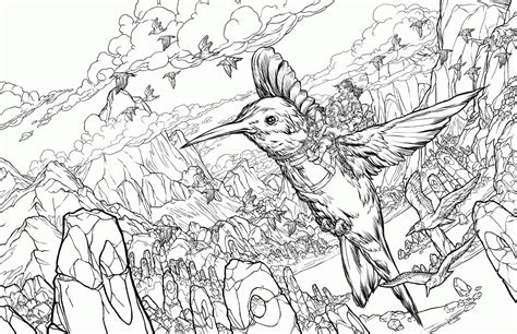 adult hummingbird coloring page page   ages coloring home
