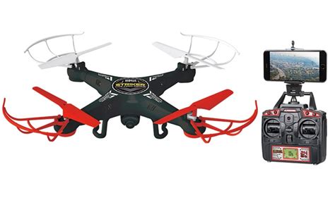 striker ghz rc camera spy drone  optional  view feature groupon