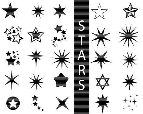 excited  share  latest addition   etsy shop star svg bundle star clipart star