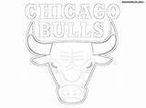 Chicago Bull Bulls Coloring Logo Drawing Getdrawings sketch template