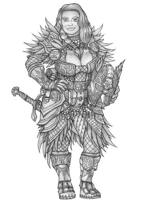 [commission] Dagny Ironwill Dwarf Cleric By S0ulafein On Deviantart