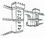 Coloring Ishtar Gate Pages Ziggurat Color Getcolorings Google sketch template