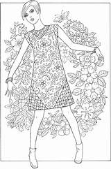 Coloring Pages Fashion Doverpublications Dover Publications Book Adult 1960s Books Welcome Choose Board Colouring Stamping Craftgossip Sheets sketch template