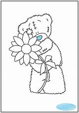 Teddy Tatty Pages Coloring Bear Colouring Flower Bears Colour Holding Cute Printable Escolha Pasta Printablecolouringpages sketch template