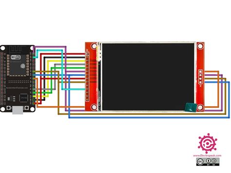 interfacing   tft lcd touch screen  esp