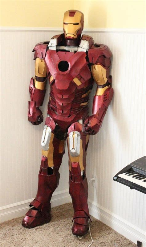 cardboard iron man suits    young men   love