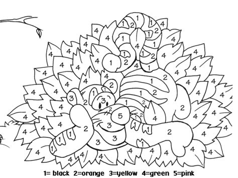 color  number coloring pages