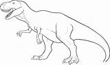 Dinosaur Raptor sketch template