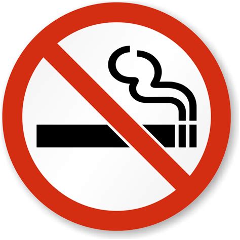 printable  smoking signs  clipart