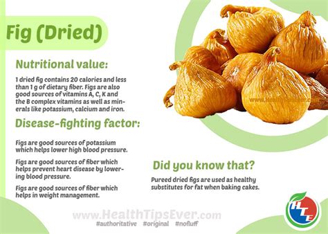 Health Benefits Of Dried Fig With Infographics Health