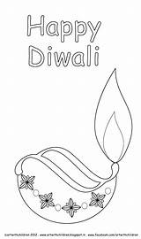 Diwali Coloring Diya Drawing Pages Happy Colouring Monstrance Printable Kids Printables Color Print Sheet Getcolorings Drawings Card Collection Children Paintingvalley sketch template