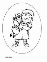 Coloring Pages Family Printable Jobs People Color Kids Sheets Sister Doll Families Found sketch template