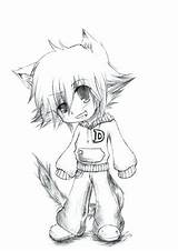 Anime Boy Coloring Pages Boys Printable Color Getdrawings Print Getcolorings sketch template