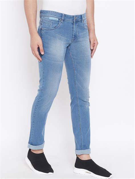 buy online blue light washed jeans from clothing for men by canary