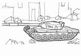Tank Coloring Pages Soviet Tanks Colorkid Gif sketch template