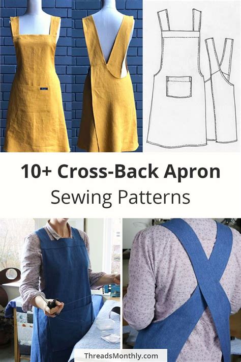 easy cross  apron sewing patterns beginners sewing project