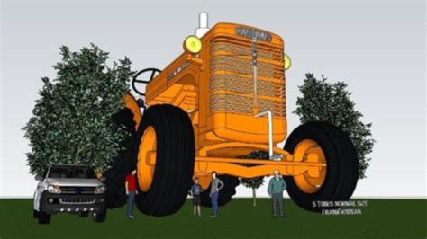 worlds biggest tractor   built  gnowangerup  west australian