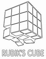 Rubik Rubiks Cubes sketch template