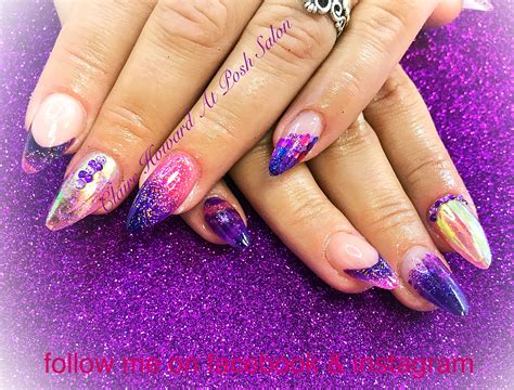 turkish delight nails pink  purple mix nails nails gel nails