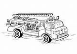 Coloring Firetruck Pages Printable Large sketch template