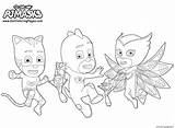 Pj Masks Mask Coloring Pages Printable Party Drawing Sketch Owlette Gekko Disney Max Color Print Kids Getdrawings Junior Book Happy sketch template