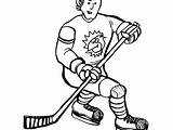 Coloring Pages Hockey Nhl Calgary Flames Player Getcolorings Color Printable sketch template