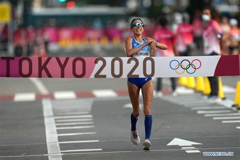 italian palmisano wins womens km race walk gold  tokyo olympics xinhua englishnewscn