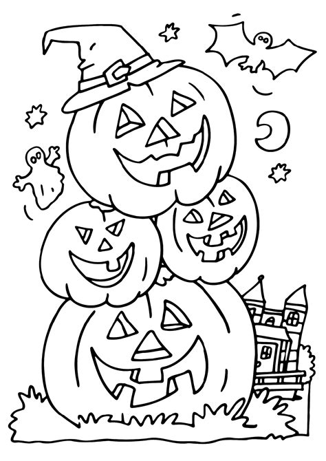 coloring pages  kids halloween lopicharts