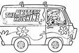 Coloring Mystery Pages Machines Machine Simple Color Scooby Doo Printable Getcolorings sketch template