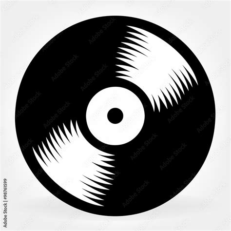 vinyl record logo stock vector adobe stock