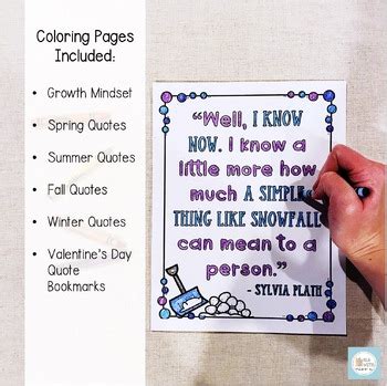 literary quote coloring pages growing bundle printable high school ela