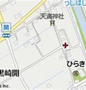 Image result for みやま市高田町黒崎開. Size: 176 x 99. Source: www.mapion.co.jp