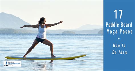 paddle board yoga poses